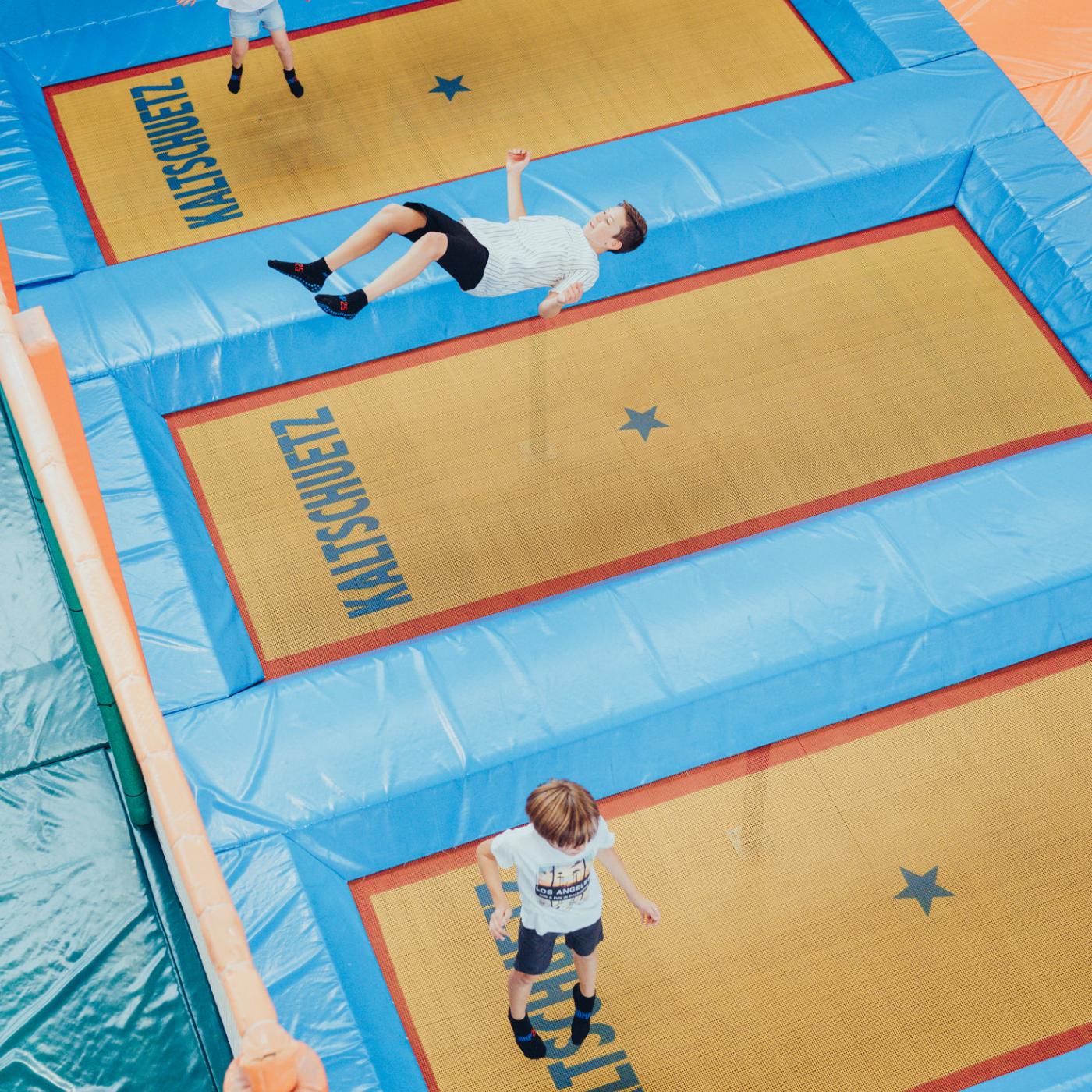 Trampoline von oben