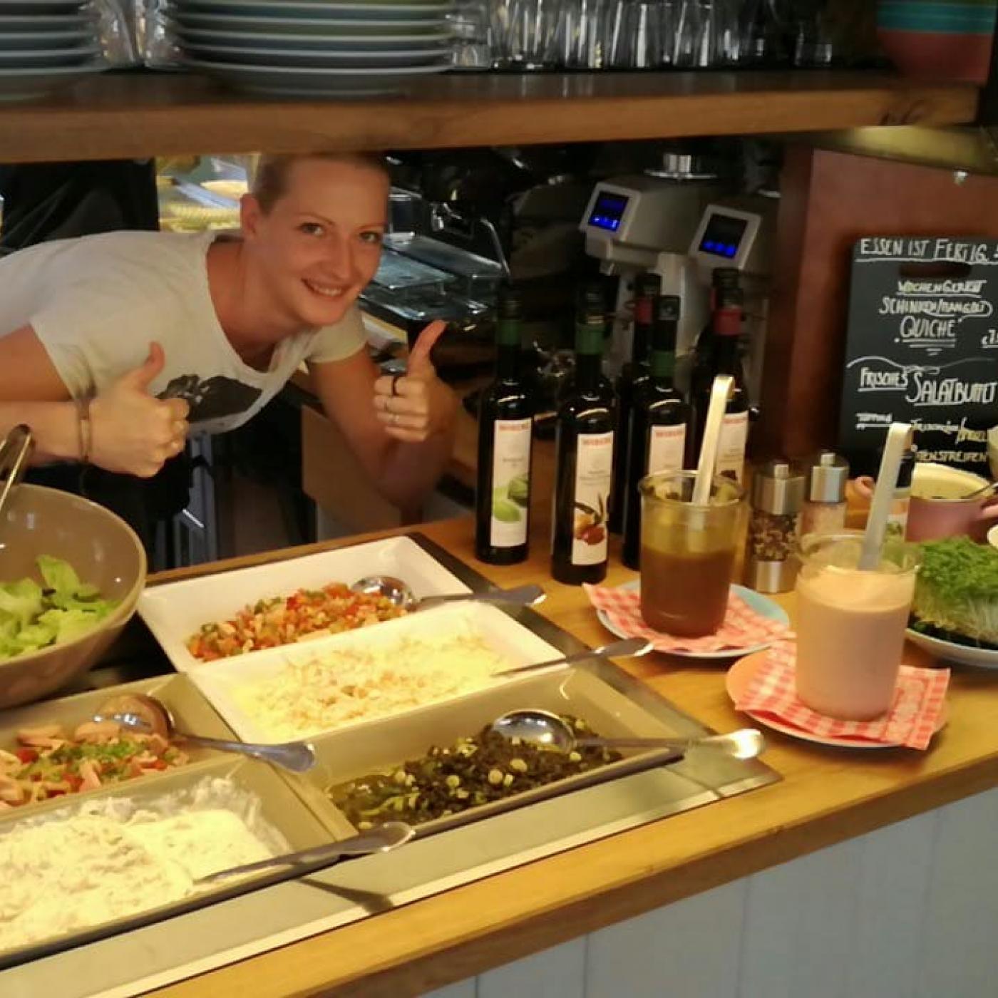 Leckeres Buffet im Café Kubus in Kuchl.
