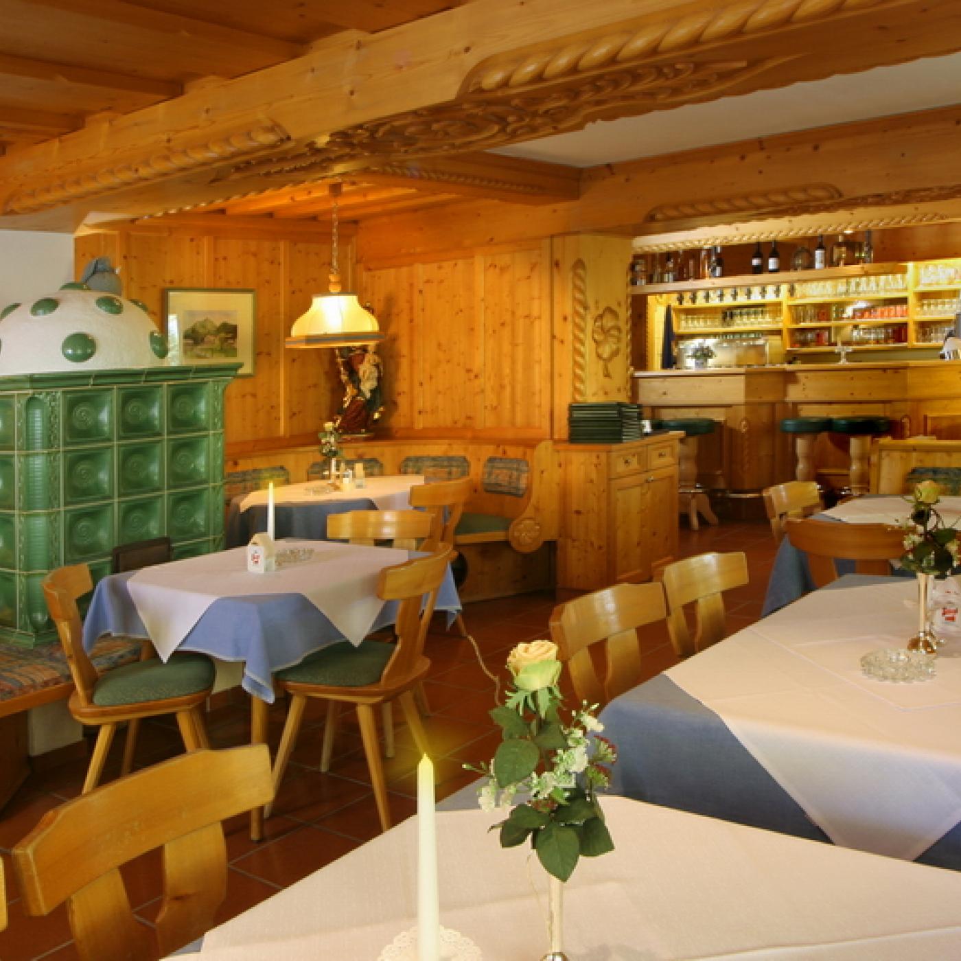 Restaurant im Gasthof und Hotel Kleefeld in Strobl am Wolfgangsee.