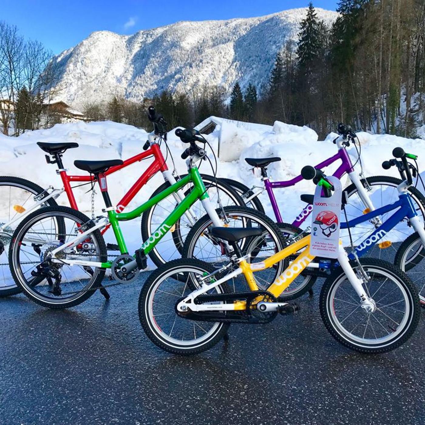 Woom Fahrräder bei Martins Bikeshop in Unken.