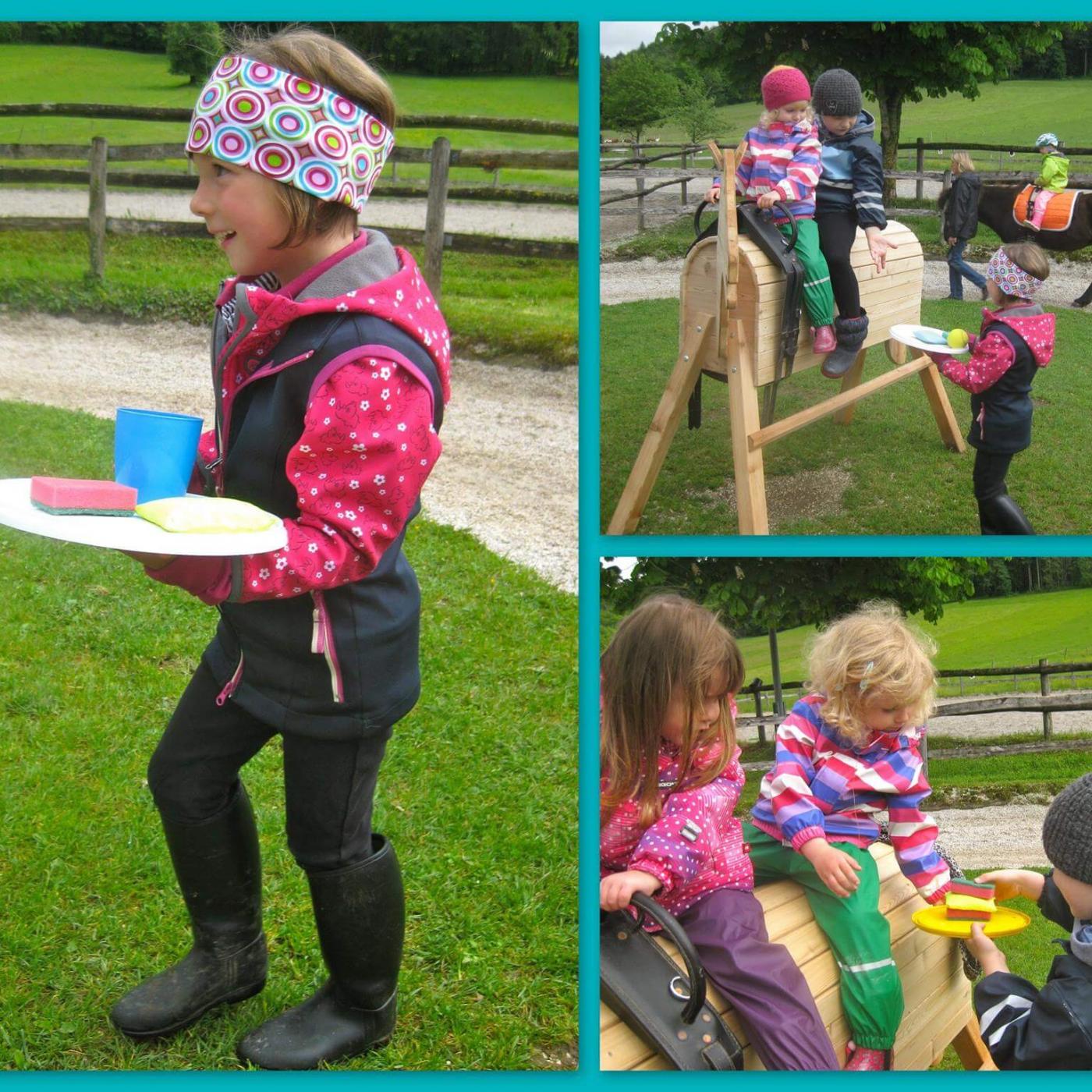 Kindergeburtstag im Ponyclub Salzburg.