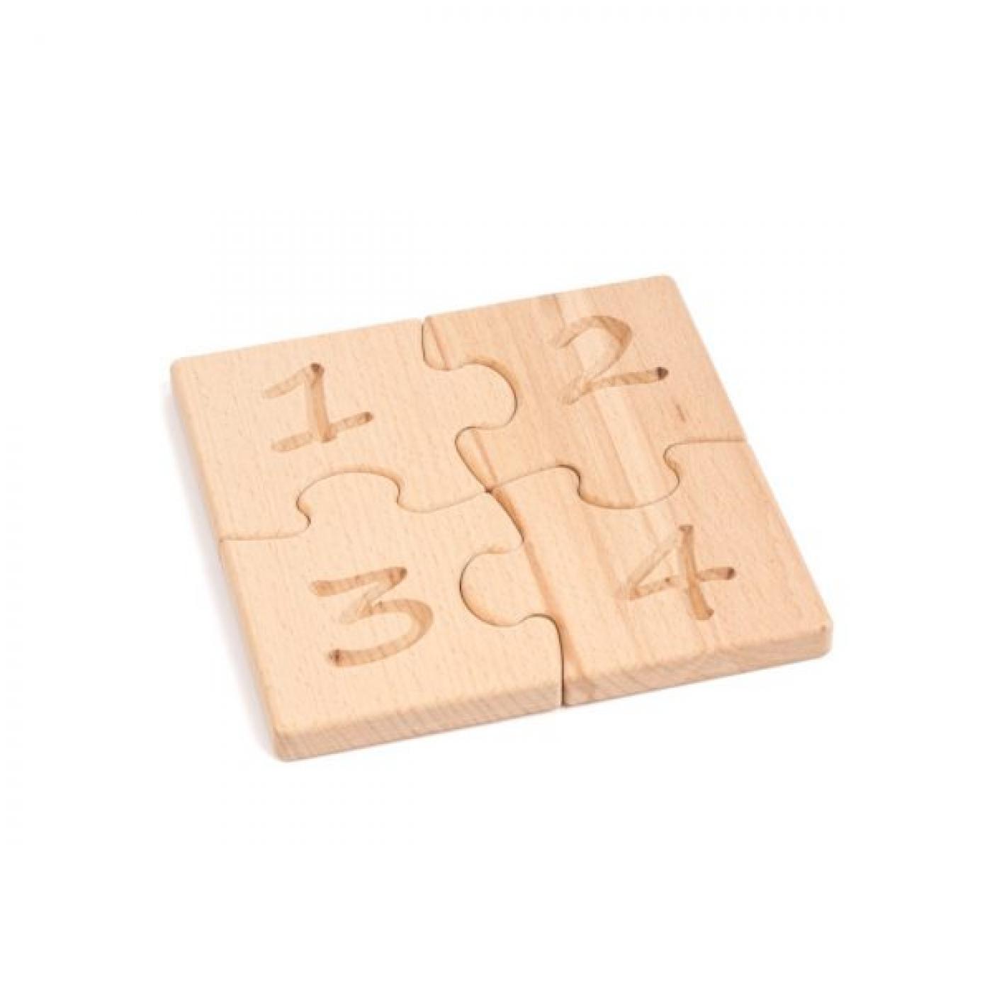 Holz-Zahlenpuzzle von Koch Systems Holzspielzeug Onlineshop.