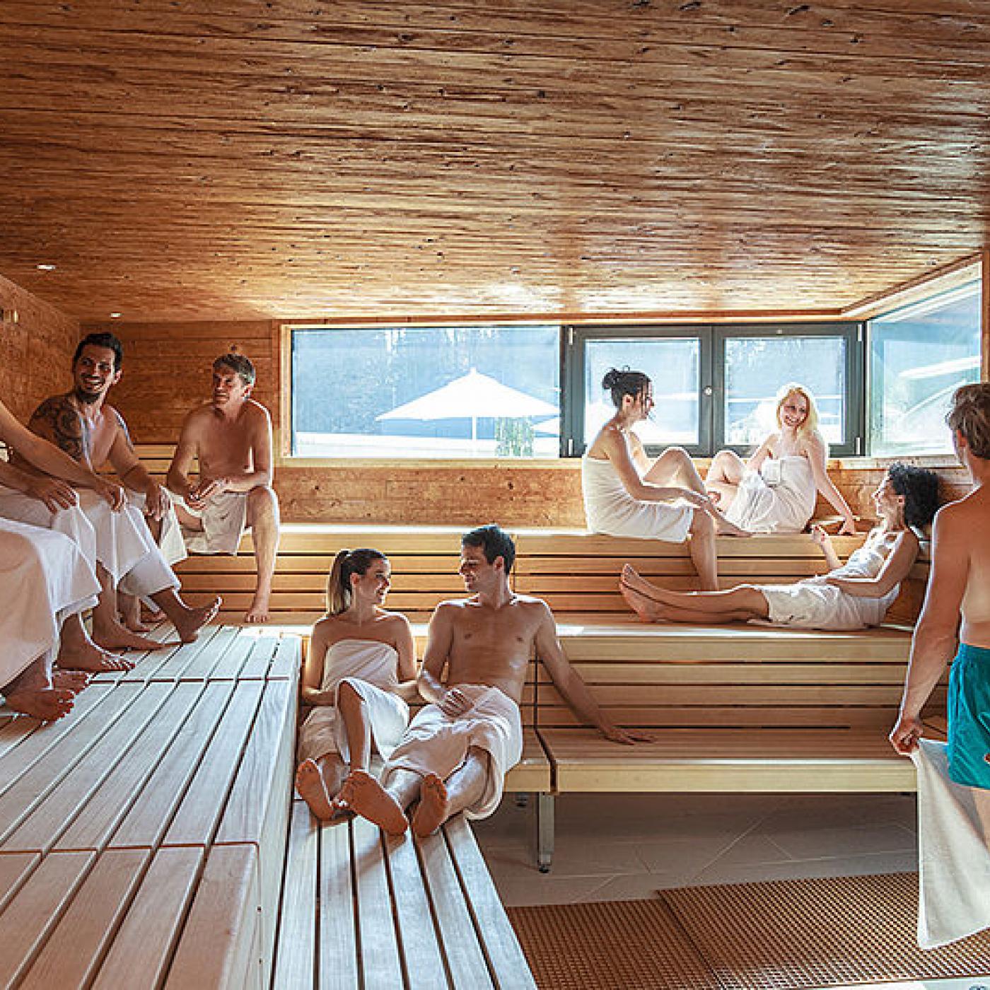 Familiensauna in der Kärnten Therme.