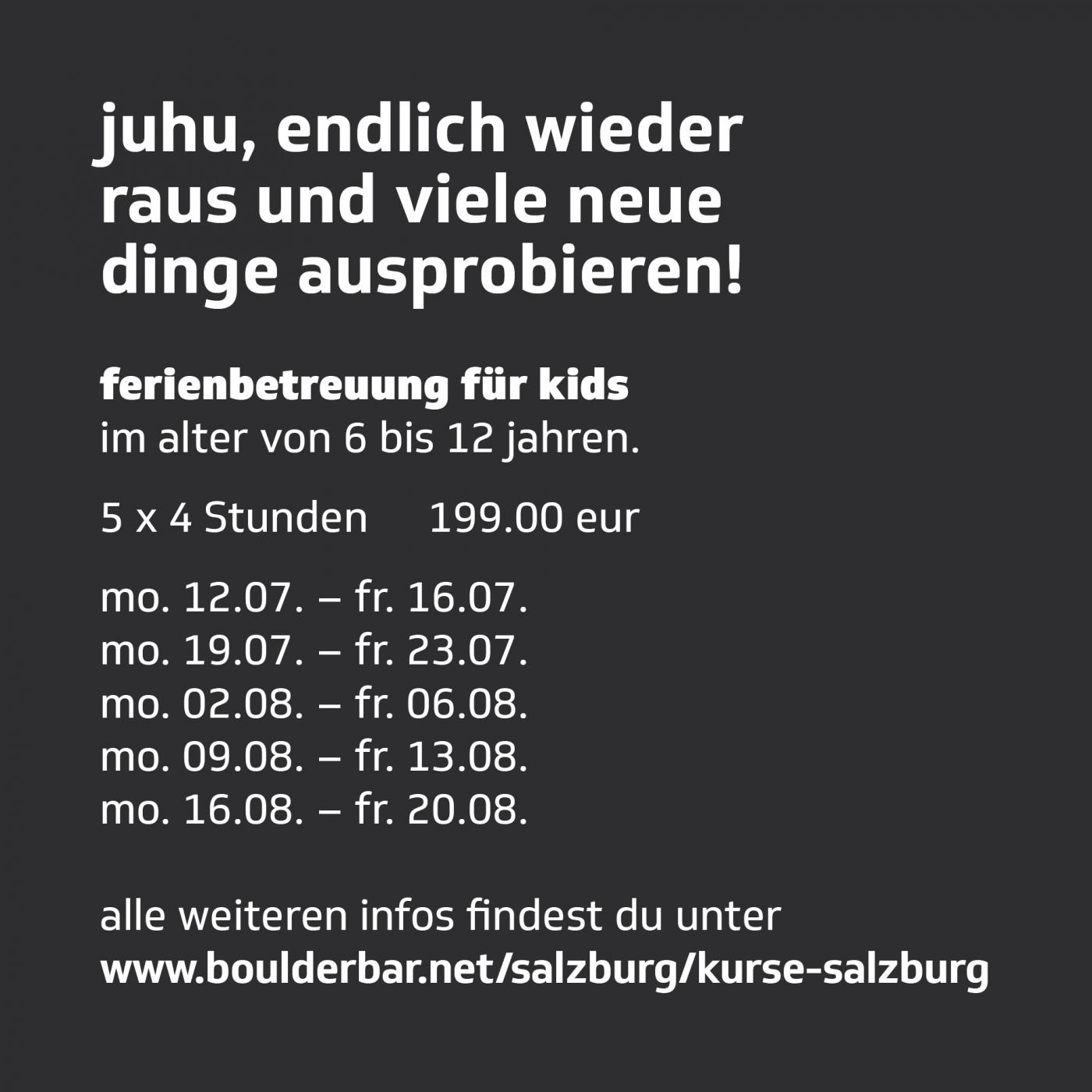 Infos zum Sommercamp